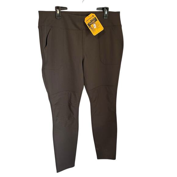 Carhartt Force Fitted Mid weight Utility Legging Size L New With Tags Brown - Picture 1 of 7